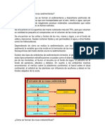 Tarea de Geología Sedimentarias y Metamorficas