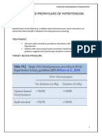 Treatment and Prophylaxis of Hypertension