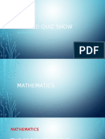 Second quiz show identification in math, science and history