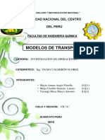 Monografia Métodos de Transporte Investigación de Operaciones