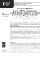 Using DMAIC Six Sigma To Systematically Improve Shopfloor Production Quality and Costs