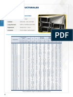 Perfiles estructurales U y perfiles estructurales