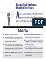 International Roadcheck Checklist For Drivers: Buckle Upl