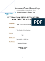 Interaccion Suelo Estructura Con Zapatas Aisladas