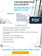 Sales and Distribution Management: Komal Food Products Company LTD