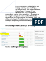 Leaverage Browsing Cache