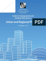 Urban and Regional Planning: Guide To Undergraduate and Graduate Education in