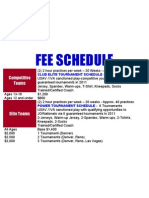 2011 Fee Schedule