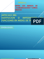 DELITOS PENAL EN CONTRA DE LOS MEDIOS DE TRANSPORTE Y COMUNICACIONAL 