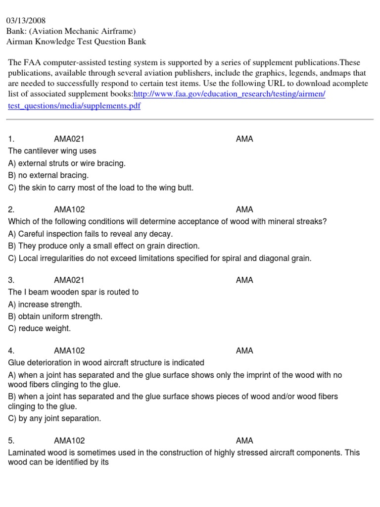 Airframe Test Guide Questions strategiesgoodsite