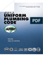 Uniform Plumbing code 2015