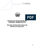 Política de Capacitación 2013-1 PDF