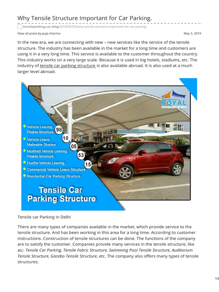 Why Tensile Structure Important For Car PDF | PDF | Car | Economic Sectors