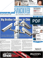 Business in Vancouver Newspaper July 28, 2009 - Edition No. 1031
