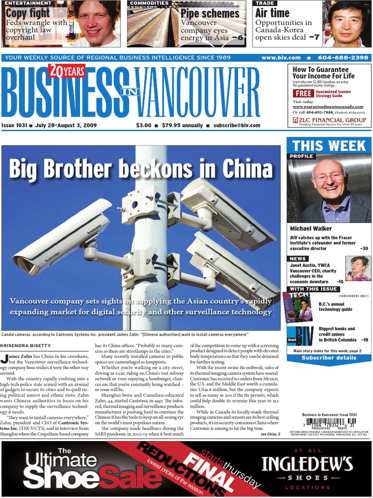 Business In Vancouver Newspaper July 28 2009 Edition No 1031