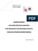 Sampling Methods and Sample Laboratory Preparation at The Department of Archaeological Sciences, University of Bradford (United Kingdom)