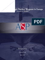 US Non-Strategic Nuclear Weapons in Europe