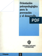 Orientacion Psicopedagogica Para La Prevencion y El Desarrollo Rafael Bisquerra PDF