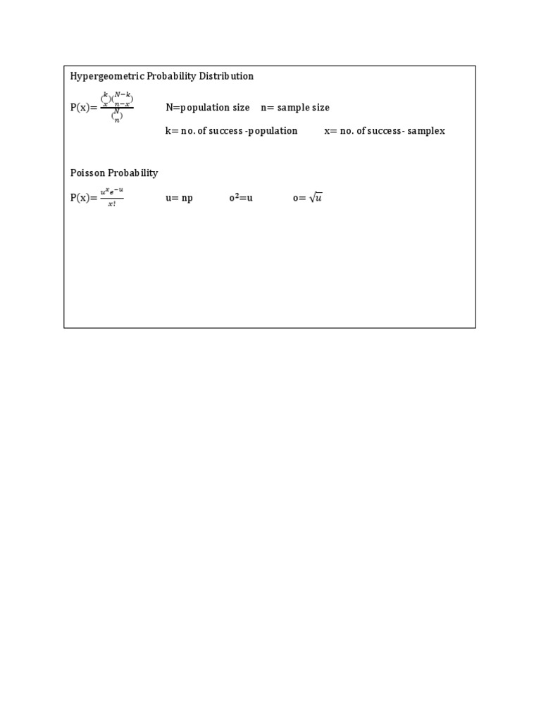 Overview of Probability Distributions | PDF