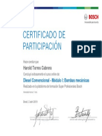Certificado Bosch