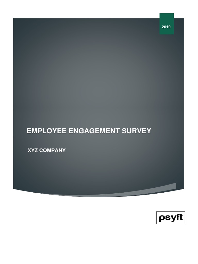 Employee Engagement Survey | PDF | Work–Life Balance | Survey Methodology