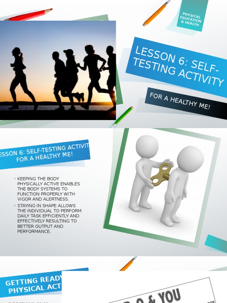Self-Testing Activities for Fitness | PDF | Physical Fitness | Waist