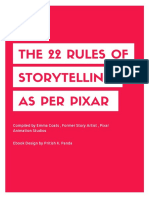 The 22 Rules of Storytellin As Per Pixar