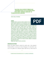El Lenguaje Oral PDF