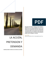 Compilaciones teóricas sobre la acción, pretensión y demanda en el derecho procesal civil