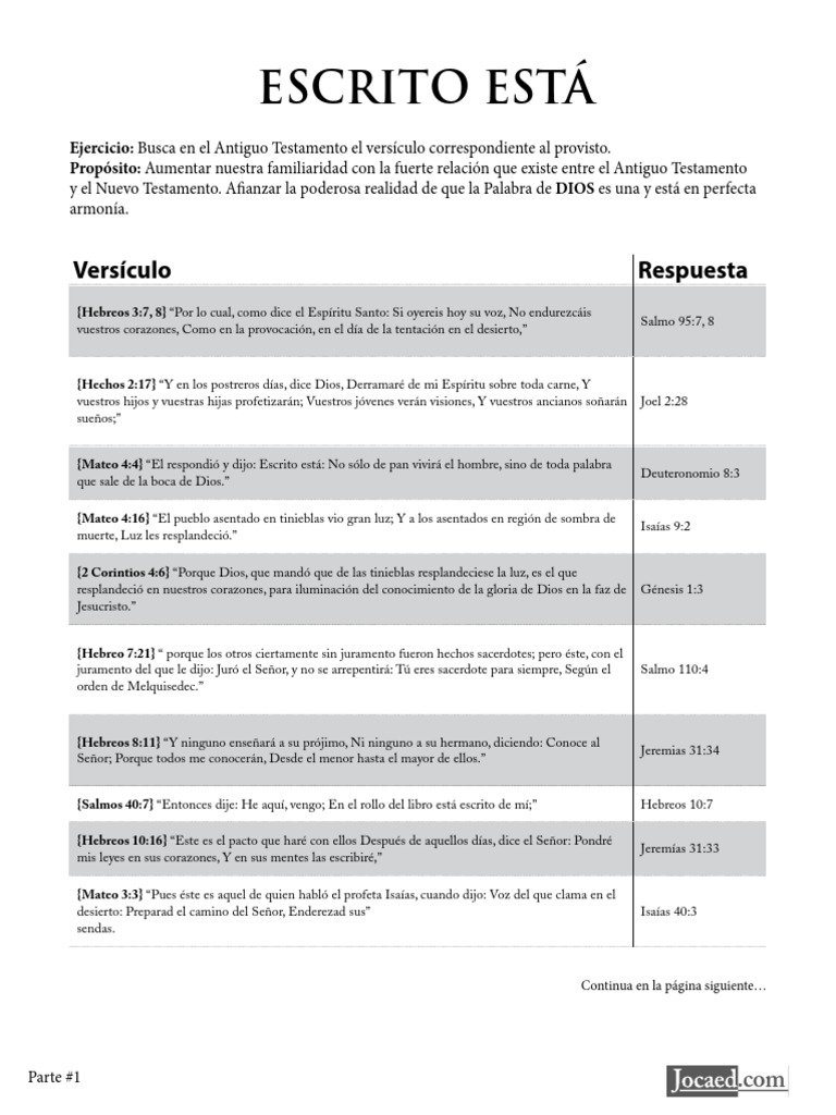 Ejercicio Biblico Adventista Escrito Esta Literatura Religiosa Contenido Biblico