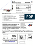 PRO-750 Rough-In Guide for 20kW Steam Generator up to 750 Cubic Feet