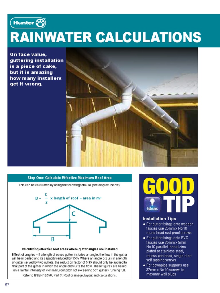 Rainwater Calculation Download Free PDF Roof Architectural Elements