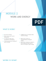 Module 2work and Energy