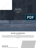 Creative Mind: Welcome To The Best Ever Powerpoint Presentation Template