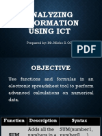 Analyzing Information Using ICT-EPP 6