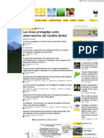Revista Ecosistemas_Areas Protegidas Como Observatorios Del Cambio Global