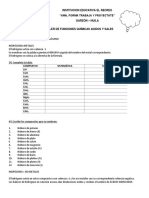 Taller de Funciones Químicas Acidos y Sales