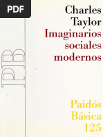 Charles Taylor Imaginarios Sociales Modernos PDF