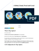 Map Algebra: Global, Zonal, Focal and Local Operations