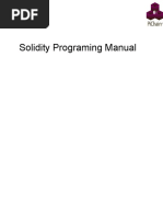 Solidity Programing Manual