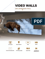 LCD video wall specifications