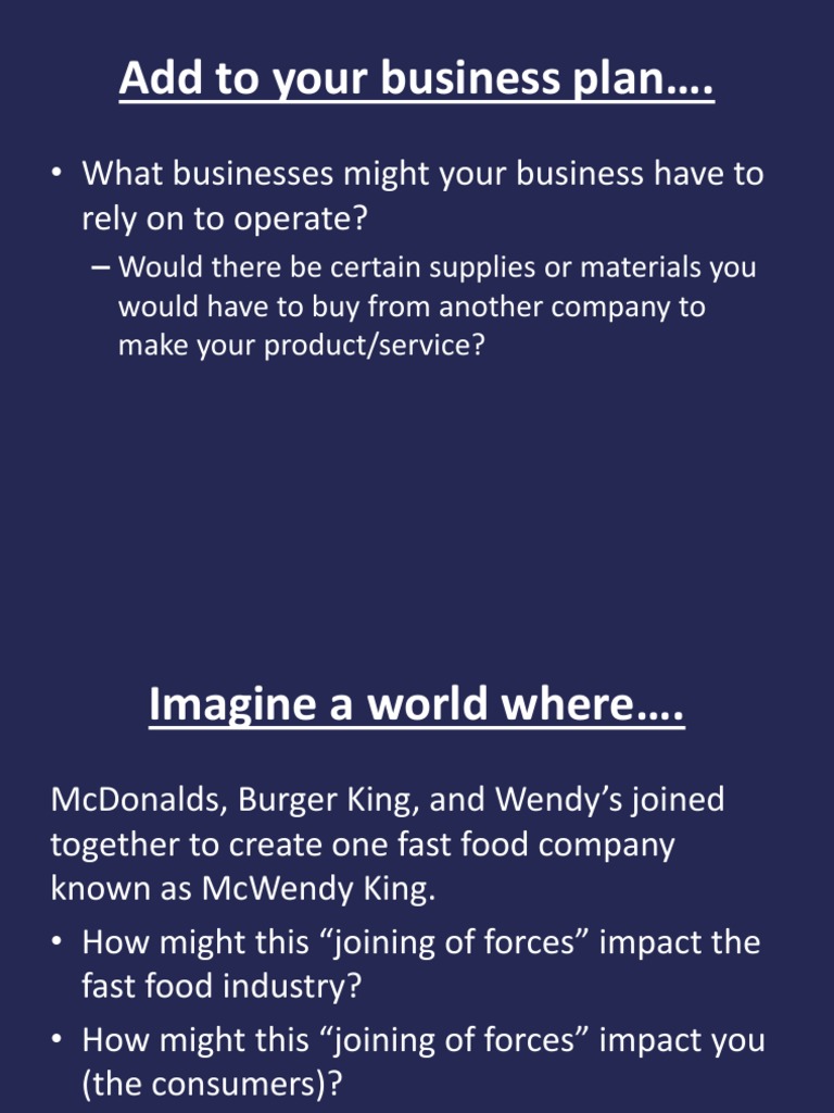 Mergers and Role of Government PDF Mergers And Acquisitions Fast Food