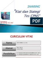 Kiat dan Strategi menghadapi tes CPNS by Eel Tamamilang SN:417658661