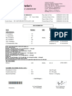 Lipid Profile and Diabetes Test Results