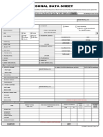 Personal Data Sheet