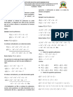 SUMA Y RESTA DE POLINOMIOS Guia PDF