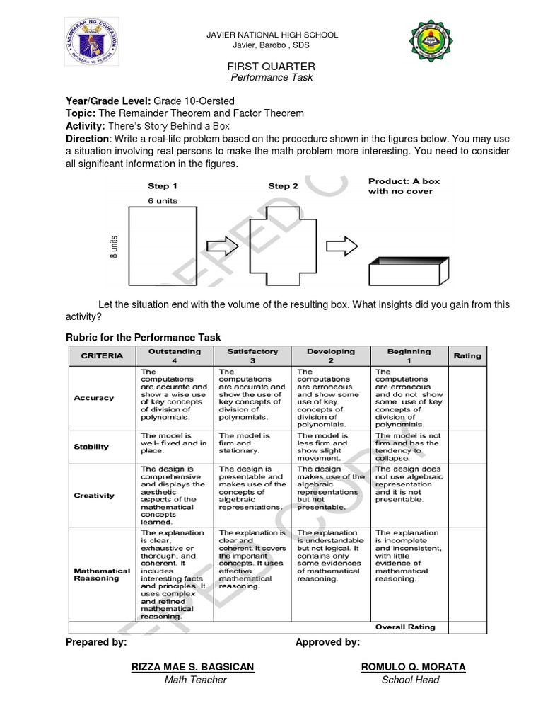 Math (Rubrics) PDF Rubric (Academic) Teaching Mathematics