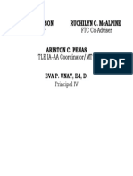 FTC Adviser FTC Co-Adviser: Sheryl D. Layson Ruchilyn C. Mcalpine