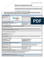 Fact Sheet For Standard Price Plan: (See Footnote 1)