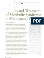 Diagnosis and Treatment of Metabolic Syndrome in Menopausal Women